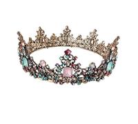 DOITOOL 1 Pc Couronne De Diamants Sept Couleurs à La Maison Pour La Famille Chapeaux Perruque Cosplay Diadèmes Noirs De Mariage La Mariée Huile Essentielle Miniature