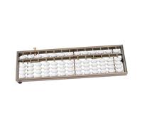 DOITOOL 1 pièce Abacus Aluminium Alliage Chiffres Outil Éducatif de Calcul pour Garçon Fille et Étudiants de Développement Cérébral Boulier Chinois Pratique et Sûr pour Comptabilité et