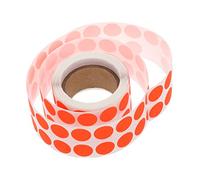 DOITOOL 1 Rouleau autocollants fluorescents autocollants scrapbooking gommettes autocollants ronds point stickers etiquettes étiquette autocollants auto-adhésifs autocollant décoratif