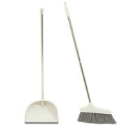 DOITOOL 1 Set Ensemble Balai Vertical et Pelle Robuste Manche Ergonomique en Plastique et Métal pour Nettoyage Pratique et Rangement Facile à Domicile