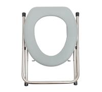 DOITOOL 1 tabouret de toilette pliable pour adultes, chaise pliante portable, chaise pliante de camping, chaise percée, seau de lit pour hommes âgés, doublure de chaise de toilette pliable