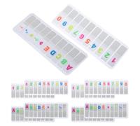 DOITOOL 10 Ensembles Étiquettes D'index Transparentes en Pet pour Documents de Bureau et Matériel D'étude, Solution de Classement Visibilité Claire, pour Annotation et Marquage en Classe