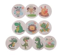 DOITOOL 10 feuilles Lot de Autocollants Adhésifs pour Apprentissage Propreté Changement de Couleur Sensible Température Animaux Cartoon pour Garçon et Fille Autocollants Toilette Amusants