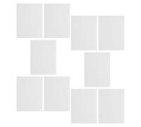 DOITOOL 10 Feuilles Patch Auto-adhésif PVC pour Réparation Murale, Blanc,