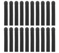 DOITOOL 10 Paires Embouts de Branches de Lunettes en Silicone Noir, Coussin de Tempe Solide Compatibilité pour Activités Extérieures et Exercices Intenses