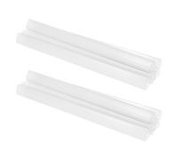 DOITOOL 10 Pièces Barres Coulissantes de Reliure A4 en Plastique, 23mm | Assemblage Rapide, Mises à Jour Faciles, pour Rapports et Présentations au Bureau, Usage Administratif