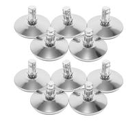 DOITOOL 10 Pièces Bell Glides Office Chair Replacement Feet Stable Fixed Castors For Desk Chairs And Stools Heavy-duty Metal And Plastic Levelers For Carpet