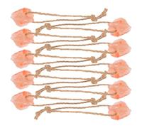 DOITOOL 10 Pièces Bloc de Sel Minéral à Lécher pour Chevaux et Bovins avec Corde, Enrichissement Minéral et Absorption Nutritive Optimale pour Soins des Animaux