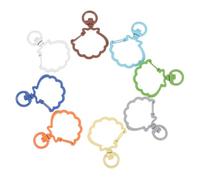 DOITOOL 10 Pièces boucle anneau à main boucle matériel de cas boucle pour clé anneaux pour à main boucle de cas remplacement de la boucle porte-clés Métal