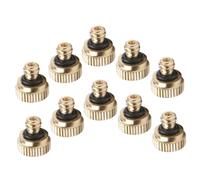 DOITOOL 10 pièces Buses Brumisation Cuivre Basse Pression Embouts Pulvérisateur Arrosage Jardin Atomiseur pour Serre et Aménagement Paysager Micro-asperseur pour Irrigation et