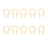 DOITOOL 10 Pièces Cales de Charnière pour Congélateur en Plastique Beige, Ajustement Précis de L’écart, Améliore, Dimensions 1,80x1,40x0,50cm, Entretien Quotidien en Milieu Résidentiel