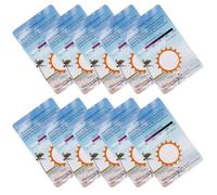 DOITOOL 10 Pièces Carte de Test UV pour Éclairage Intérieur Usage Polyvalent en Pvc, Facile à Transporter pour Terrarium Reptile et Activités Extérieures