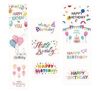 DOITOOL 10 Pièces Cartes Anniversaire Joyeux de Cartes pour Souhaiter un Design Simple et Élégant