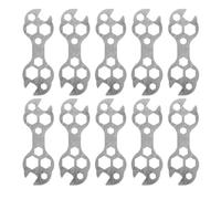 DOITOOL 10 Pièces Clé à Pédale Vélo Multi-trous Multifonction en Acier | Outil de Réparation, Montage et Démontage Facile, pour Manivelle Tricycle et Sorties Outdoor