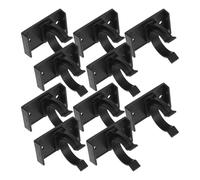 DOITOOL 10 Pièces Clips de Nivellement pour Pieds de Meuble la Cuisine en PP Noir, Design Gain de Place Installation Facile, Accessoire pour Mobilier Cuisine et Rangement