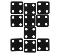 DOITOOL 10 Pièces Connecteur de Ventilateur D'ordinateur en Fer Noir, Clip de Fixation à Quatre Rangées, Installation Sécurisée pour Stations de Travail Professionnelles