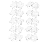 DOITOOL 10 Pièces De Rangement Étui à Bijoux Clair Effacer Le Stockage Perle Claire Petit Bibelot Stockage Des Composants Conteneurs Avec Bac à Transparent Plastique