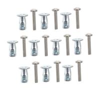 DOITOOL 10 pièces Expansion Nuts with Screws Metal Hollow Wall Anchors for Secure Fixing of License Plates Air Conditioners and Door Closers Corrosion-Resistant Galvanized Steel