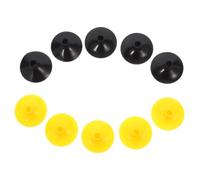 DOITOOL 10 Pièces Flèches à Ventouse en Caoutchouc Légères pour Garçon et Filles, Faciles à Utiliser, Flèches de Remplacement pour Tir à l'arc de Loisir en Extérieur Noir et Jaune