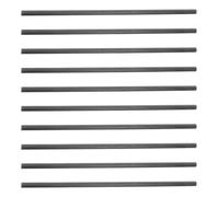 DOITOOL 10 Pièces Joint de Canne à Pêche en Fibre de Carbone Noir, Section Portable à Deux Segments, Réparation Renforcée pour Usage Extérieur, Sensibilité Améliorée