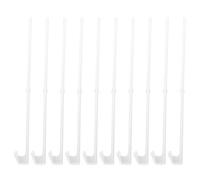 DOITOOL 10 Pièces Lot de 10 Mâts de Drapeau Amovibles Clip en Plastique Résistant à l'usure, pour Voiture Compacte, Accessoires de Décoration Extérieure Auto, Fixation Facile sur Vitre,