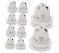 DOITOOL 10 pièces Lot de Douilles à Vis Larges pour Lampe de Table Support et Stable avec Filetage Complet Installation Facile pour Éclairage Polyvalent Intérieur