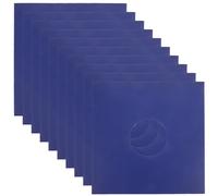 DOITOOL 10 pièces Lot de Pochettes Extérieures Vinyle avec Protection Anti-poussière pour Disques Vinyles 12 Pouces Bleu
