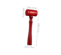 DOITOOL 10 Pièces Marteau Bois pour Garçon Fille de Juge Simple Mallet Miniature Sûr Bois Naturel pour Jeu de Rôle Garçon Fille Coordination Main Œil et Motricité Fine