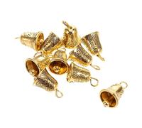 DOITOOL 10 Pièces Mini Clochettes Dorées pour Bricolage DIY Petites Cloches Alliage pour Bijoux Ornements Suspendus Vintage Accessoires Charms pour Décoration Noël et Chambre