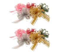 DOITOOL 10 Pièces Noeud de Noël 3D Rouge, Décoratif, Lot de Présents