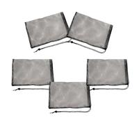DOITOOL 10 Pièces Paquet Filtrant Noir en Polyester Réutilisable | Maille de Drainage, Installation Facile, Bloque les Débris, Garde le Bac Propre, Usage Aquarium