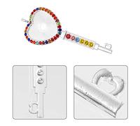 DOITOOL 10 Pièces Pendentif Créatif Cœur Diamant en Alliage Argenté 25mm, Breloques Pendentifs pour Création de Bijoux Diy, pour Collier, Chaîne de Pull et Téléphone, Anniversaire