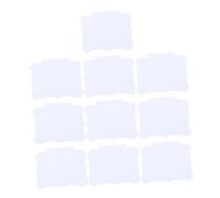 DOITOOL 10 pièces Plaques de Prix Effaçables de Étiquettes de Tarification pour Étiquettes Pratiques à Clipser Panier et Étagères