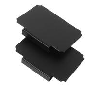 DOITOOL 10 Pièces Porte-étiquette Étiquettes Du Panier Étiquette Corbeille Étiquettes Amovibles Pinces Poubelles Étiquettes Pour Paniers Étiquettes De Bacs Pour Bacs De Stockage Noir Pvc