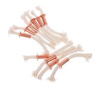 DOITOOL 10 Pièces Porte-mèche pour Lanterne à Pétrole, Tube de Mèche | Alliage Coton Fibre, Pièce de Rechange pour Veilleuse, Usage Domestique, Lumière Plus Vive et Solide