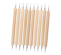 DOITOOL 10 pièces Set de Stylos de Gaufrage pour Argile Outils de Sculpture Poterie pour DIY Précision et Textures Uniques et Polyvalent pour Modelage et Décoration