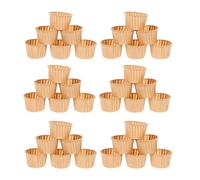 DOITOOL 100 Caissettes à Muffins en Papier Anti-Graisse Moules à Cupcakes Résistants Format Standard Couleur Naturelle Lot de 100 Pièces pour Pâtisserie et Fêtes comme Mariages et