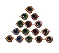 DOITOOL 100 Ensembles Yeux de Sécurité pour Jouets Peluche et Projets de Crochet Yeux Plastique Robustes avec Rondelles Accessoires DIY pour Poupées Animaux Peluche Ours et Amigurumi