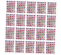 DOITOOL 100 Feuilles Autocollants de Récompense Colorés Forme de Cœur Étiquettes Adhésives pour Écoles et Garderies pour Encourager et Décorer Vos Créatifs
