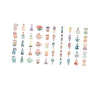 DOITOOL 100 feuilles Autocollants Décoratifs pour Album Photo Stickers Boissons Étanches DIY Scrapbooking pour Journaux Étiquettes Vintage pour Décoration Créative