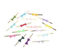 DOITOOL 100 Pcs Nœuds en Polyester pour Paquet de Bonbons et Pâtisseries, Liens D'étanchéité Flexibles de Nœud, pour Magasin de Desserts et Centre Commercial Couleur Couleur Aléatoire