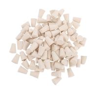 DOITOOL 100 Pièces Bouchon en Caoutchouc Blanc Solide pour Tube à Essai et Bouteille, Étanchéité, Durabilité Élevée, pour Recherche Scientifique et Médecine