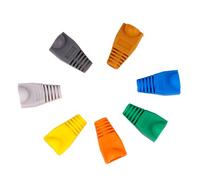 DOITOOL 100 pièces Capuchons de Connecteurs Plastique pour Câble Réseau Housses de Protection Multi-Couleurs pour Prise Ethernet Protège Fiche Câble Lot Polyvalent
