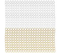 DOITOOL 100 pièces Chaînes Rallonge pour Bijoux Lot Mixte Argent et Or Extension Bracelet Collier DIY Accessoires Ajustables pour Fabrication de Bijoux