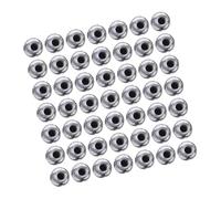 DOITOOL 100 Pièces Écrou Décoratif à Bille Filetée M5 X 12mm, Acier au | Finition Argenté Chromée, Filetage Femelle, Prise Ergonomique, Usage pour Éclairage et Matériel de Laboratoire