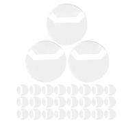 DOITOOL 100 Pièces Étui de Protection Rond en Plastique pour Badges de Bouton 63mm, Compatible, Conçu pour Rangement et Affichage Sécurisé