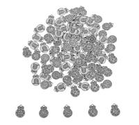 DOITOOL 100 Pièces Five Element Chinese Pendant Charms Vintage Metal Lucky Charms For Jewelry Making And Daily Wear For DIY Crafts