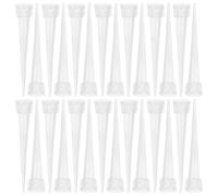 DOITOOL 100 Pièces Flower Stems Holder Transparent Plastic Floral Water Tubes for Cut Flowers DIY Floral Arrangement Stable Fixation