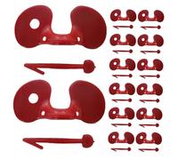 DOITOOL 100 pièces Lunettes Anti-piquage pour Poulets Plastique Rouge Protection Contre Les Combats pour Volailles Faisans et Poules Accessoires Durables et Couleur Aléatoire