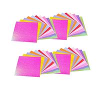 DOITOOL 100 Pièces Papier Origami Brillant Paper Diy pour Couleurs Matériel Artisanat Fournitures Manuelles pour École et Bricolage